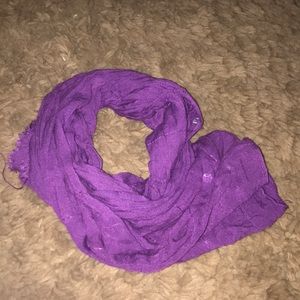 Girls purple scarf